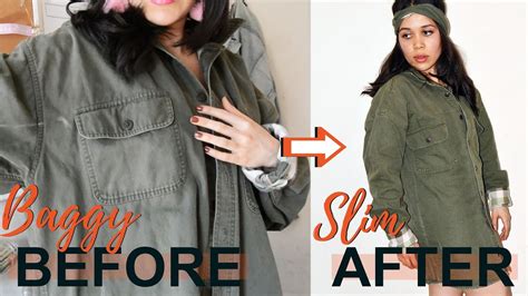 how to make an oversized coat fit|resize oversized jacket.